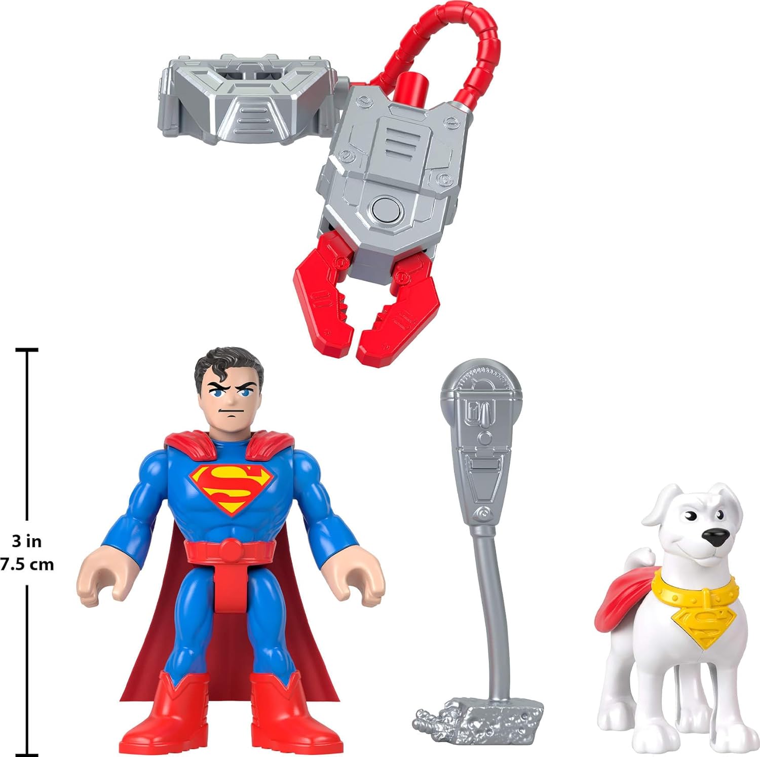 Fisher-Price Imaginext Dc: Super Friends Metal Force - Superman & Krypto (Jgn60)