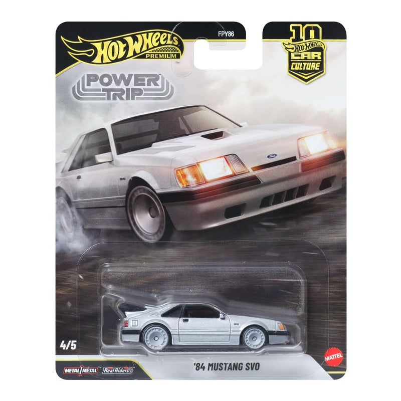 Hot Wheels Premium Car Culture Vehicle 84 Mustang SVO American Sports Car Premium Collection 1:64 Scale for Ages 3+