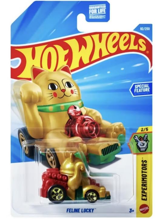 Hot Wheels Feline Lucky  Experimotors 2/5, 92/250, 1:64 Scale Diecast Toy Vehicle