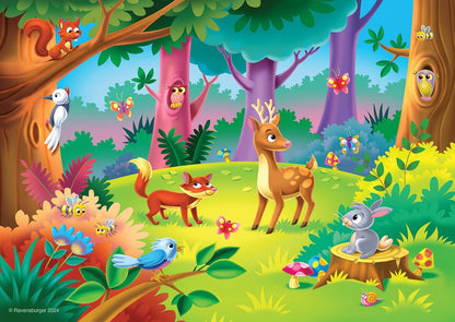 Ravensburger Counting Animals - My First Jigsaw Puzzles for Toddlers Age 2 Years (24 Months) - 6, 8, 10 & 12 Pieces