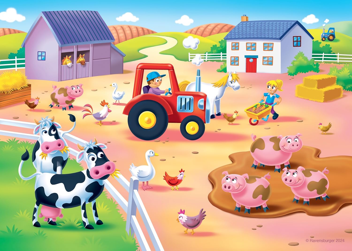 Ravensburger Counting Animals - My First Jigsaw Puzzles for Toddlers Age 2 Years (24 Months) - 6, 8, 10 & 12 Pieces