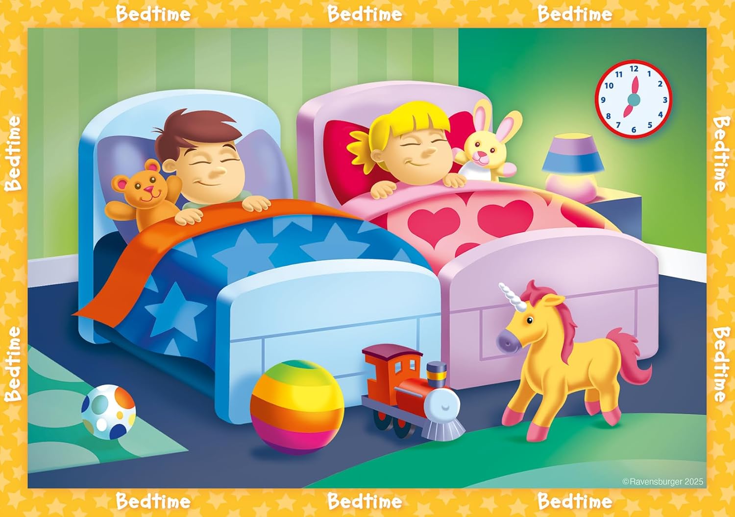 Ravensburger What's The Time - My First Jigsaw Puzzles for Kids Age 2 Years Up (24 Months) - 6, 8, 10, 12 Pieces - Educational Toddler Toys