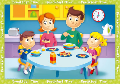 Ravensburger What's The Time - My First Jigsaw Puzzles for Kids Age 2 Years Up (24 Months) - 6, 8, 10, 12 Pieces - Educational Toddler Toys