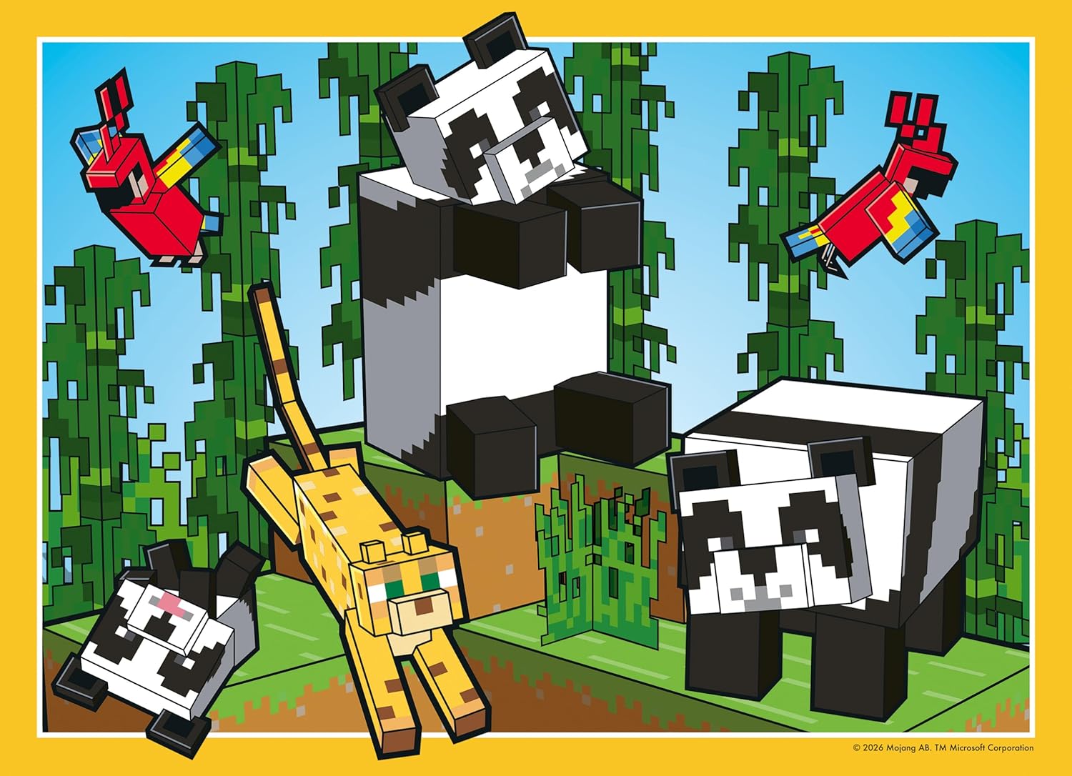 Ravensburger Minecraft 4x100 Piece Bumper Puzzle Pack for Kids 5+
