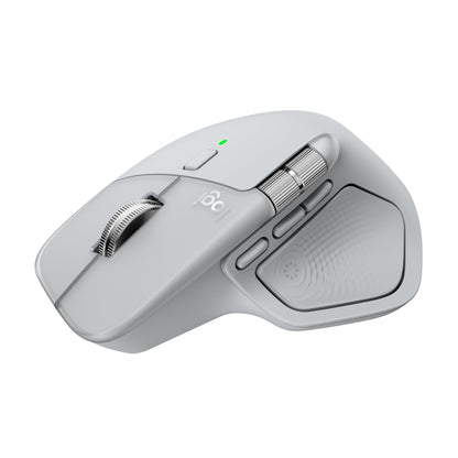Logitech MX Master 4, ergonomische draadloze muis met geavanceerde haptische feedback, ultrasnel scrollen, opladen via USB-C, Bluetooth, Windows, macOS – Lichtgrijs