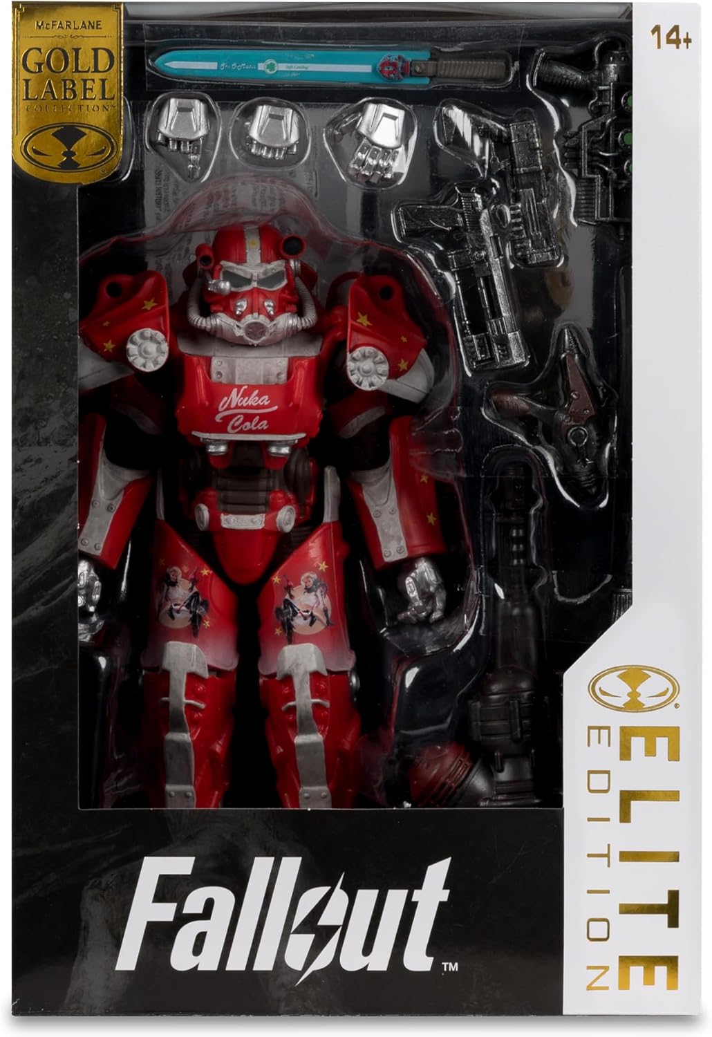 McFarlane -Elite 7 Fallout 76 - Nuka Cola T-60 Gold Edition