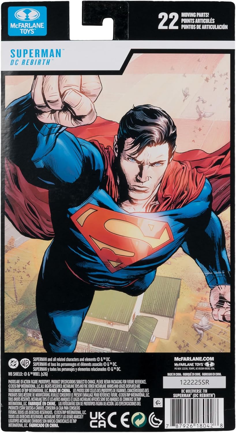 McFarlane DC Multiverse Superman (DC Rebirth) 7in Action Figure Toys (Blister Card