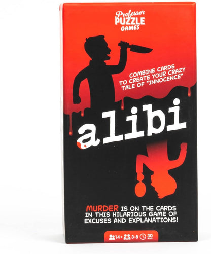 Professor Puzzle Alibi | Jeu de cartes | À partir de 14 ans | 3 à 8 joueurs | Temps de jeu de 30 minutes