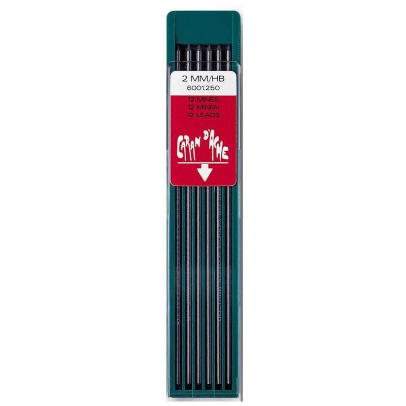 Caran d'Ache 6001.250 Technograph Lead Pencil, Hardness: HB, Diameter: 2 mm, Case of 12