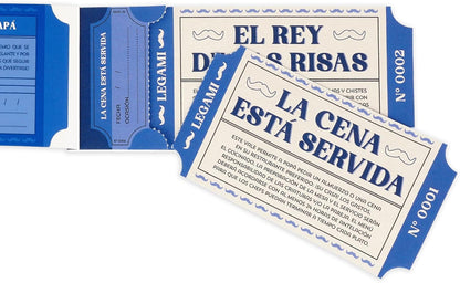 Legami - Block of 24 Vouchers for Dad in Spanish with Activities to Do with Family Coupons with Tear Punch, Gift Idea, Dad Theme, 8" x 3.3"