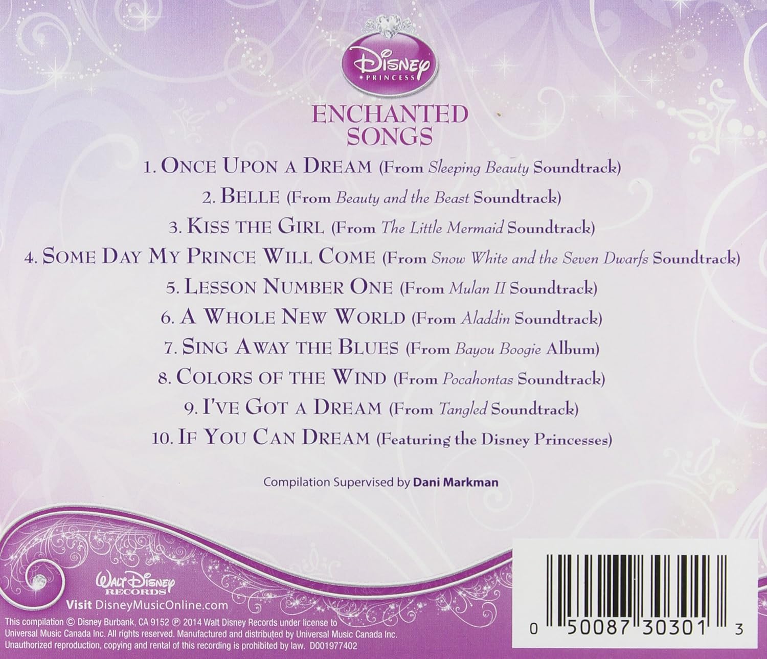 Disney Pricess-Enchanted Songs-V/A