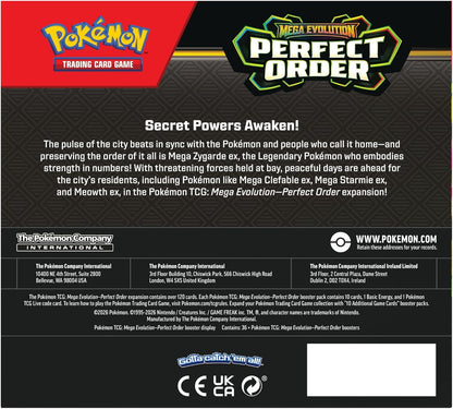 Pokémon TCG: Mega Evolution - Perfect Order - Booster - English