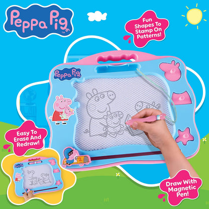 Peppa Pig Travel Magnetic Scribbler, PreSchool Toys, Creative and Travel Toys
