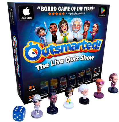 Outsmarted - The App-Connected TV Quiz-Show Board Game | Kids, Teens & Adults | Next-Level Game Night For Family & Friends | 2–24 Players | Age 8+ | 10,000+ Questions | 2025 Edition