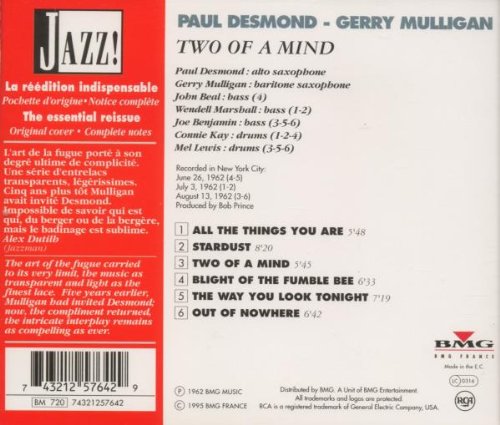 Paul Desmond-Two Of A Mind