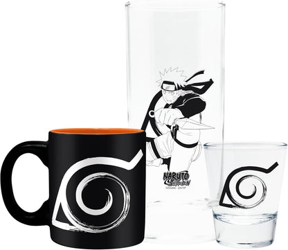 Naruto Shippuden - 3pc Drinkware Set