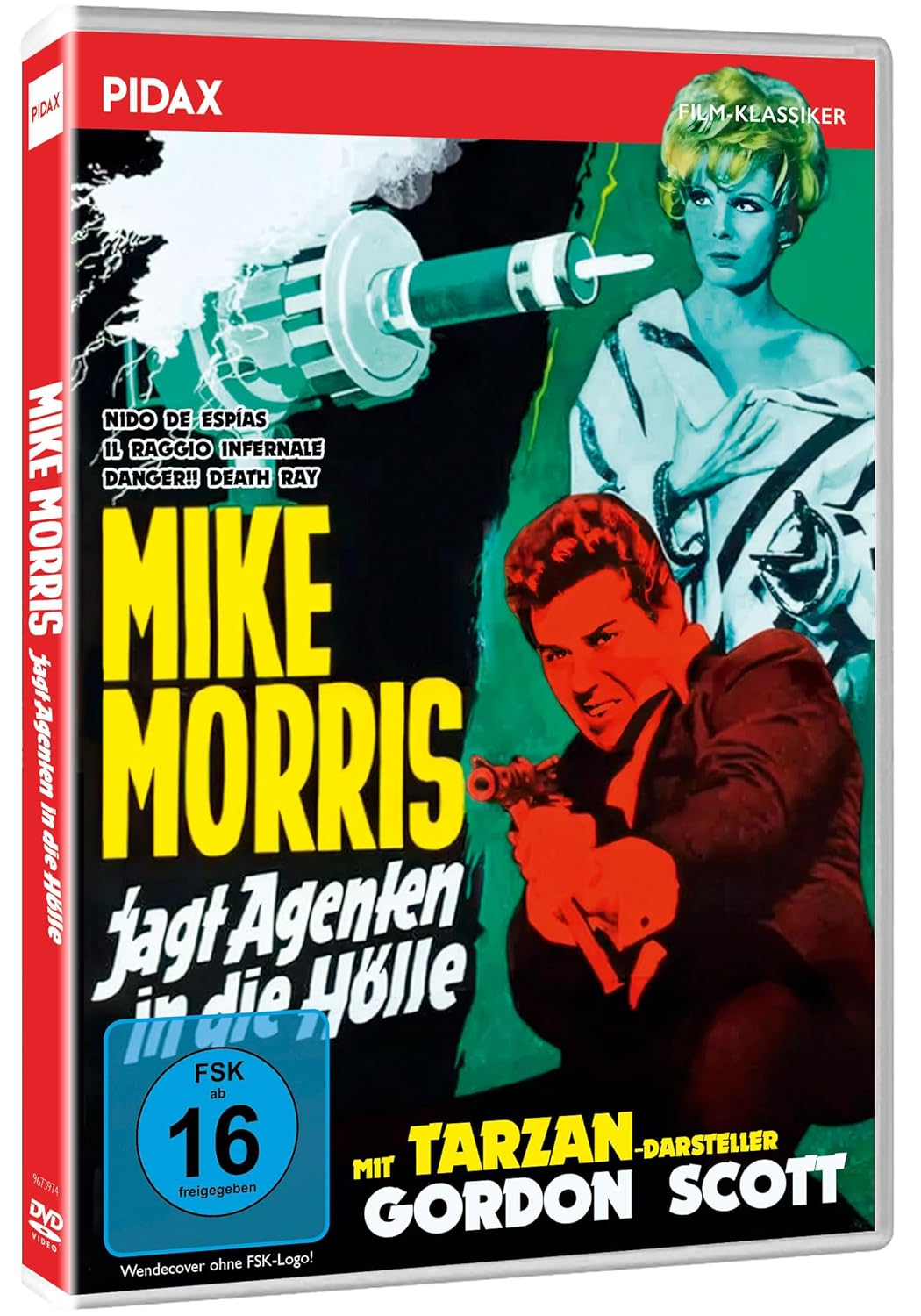 Mike Morris jagt Agenten in die Hölle (Nido De Espías) / Kultiger Eurospy mit Tarzan-Darsteller Gordon Scott (Pidax Film-Klassiker
