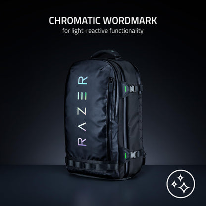 Razer Rogue V3 Backpack (17.3") - Compact Travel backpack (Compartment for Laptop up to 18 Inches, Abrasion Resistant) Chromatic Edition