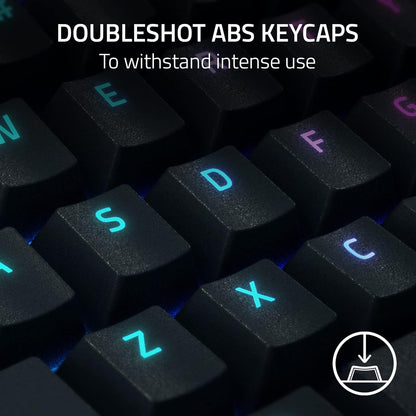Razer BlackWidow V4 Pro (Green Switch) - Mechanical Gaming Keyboard (Clicky Mechanical Switches, Command Dial and 8 Dedicated Macro Keys, Multi-Function Roller, Wrist Rest) UK Layout | Black