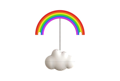 Winkee Regenboog theezeef, thee-ei voor losse thee, grappige theezeef voor kopje, siliconen kruidenzeef, theebol-dierfiguur (regenboog