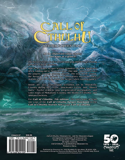 Call Of Cthulhu:  Chaosium`S 50Th Anniversary Slipcase Set - Hardcover (Vat Exempt)