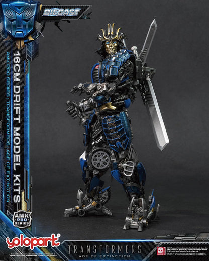 Doyusha Transformers Age of Lost AMK PRO Series Drift, Total Height Approx. 6.3 inches (16 cm), Painted Plastic Model