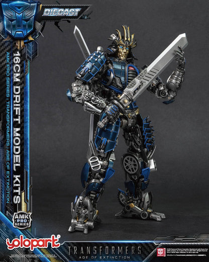 Doyusha Transformers Age of Lost AMK PRO Series Drift, Total Height Approx. 6.3 inches (16 cm), Painted Plastic Model