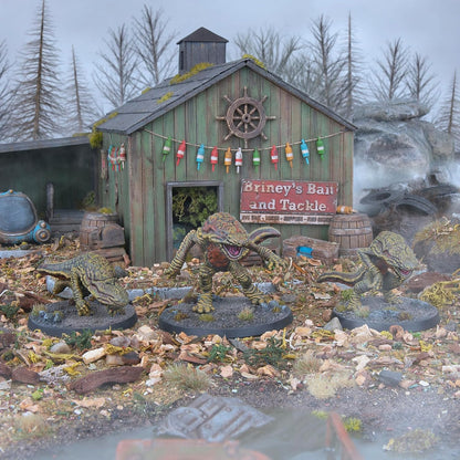 Modiphius Entertainment: Fallout Miniatures: Creatures - Gulpers - 3 Resin Figures & Scenic Bases, Unpainted & Unassembled, Tabletop PRG Set, Licensed