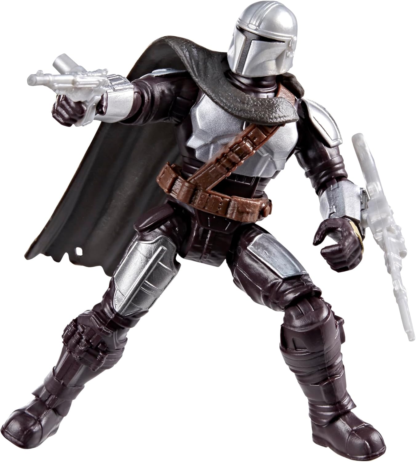 Star Wars ActionVerse The Mandalorian 11-cm Action Figure & Accessories, Reusable Accessory Storage Rack, Toys for Boys & Girls Ages 4+