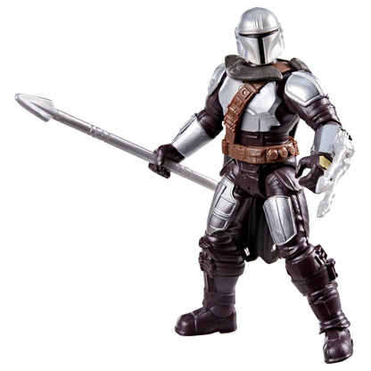 Star Wars ActionVerse The Mandalorian 11-cm Action Figure & Accessories, Reusable Accessory Storage Rack, Toys for Boys & Girls Ages 4+