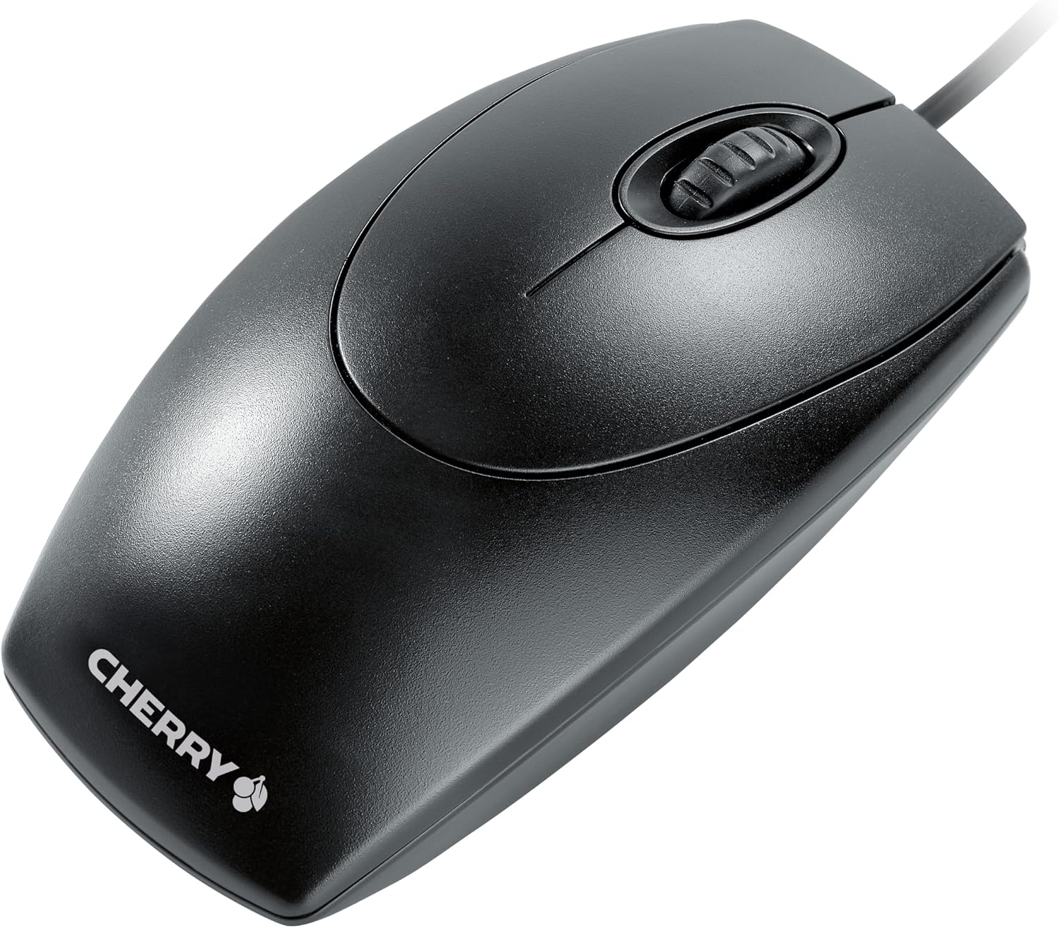 CHERRY WheelMouse optical, kabelgebundene Maus, geeignet für Rechts- und Linkshänder, optischer Sensor für exakte Bewegung des Mauszeigers, hellgrau