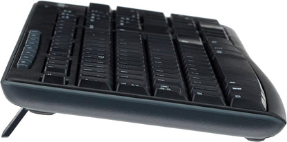 Logitech MK270 Wireless Keyboard and Mouse Combo for Windows, QWERTY US International Layout - Black