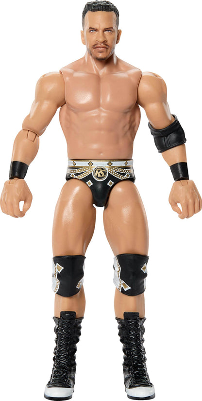 Mattel WWE Ricky Saints Action Figure, Main Event Series #164, 6-inch Collectible Superstar with 14 Articulation Points & Life-Like Look, JHJ09