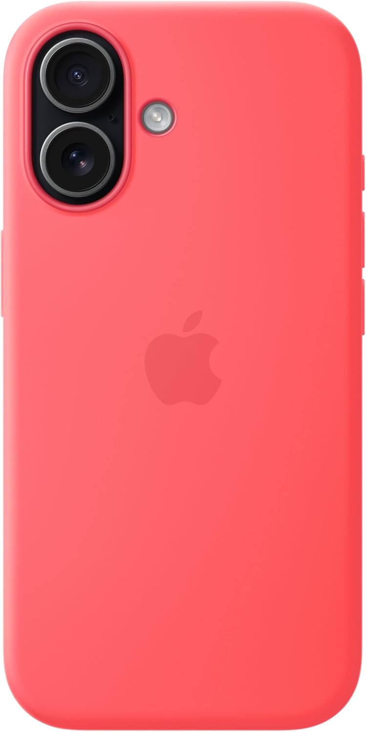 Apple - Back Cover For Mobile Phone - Magsafe Compatibility - Silicone - Bright Guava - For Iphone 17