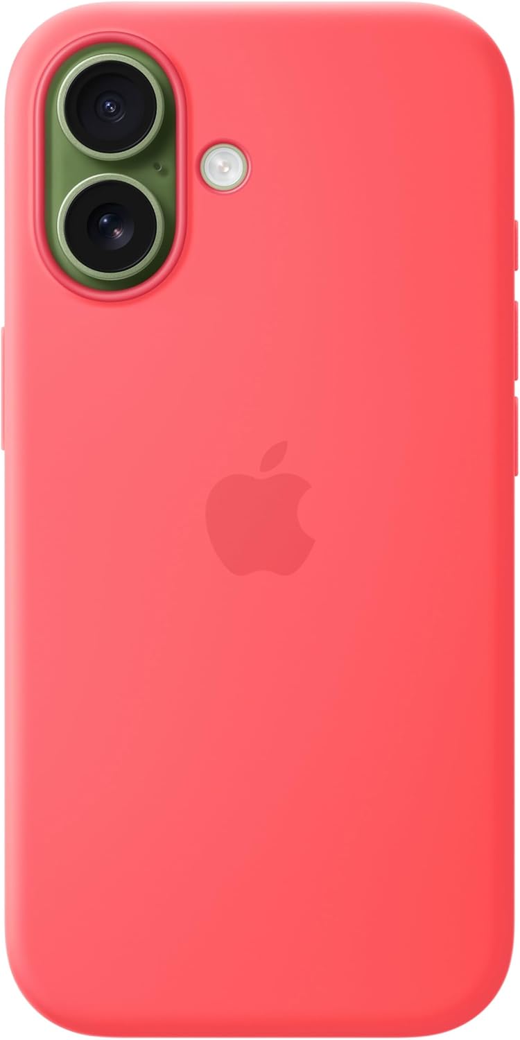Apple - Back Cover For Mobile Phone - Magsafe Compatibility - Silicone - Bright Guava - For Iphone 17