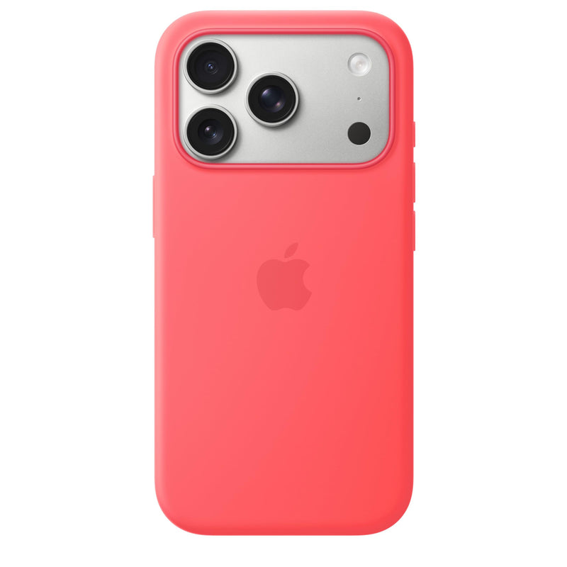 Apple - Back Cover For Mobile Phone - Magsafe Compatibility - Silicone - Bright Guava - For Iphone 17 Pro