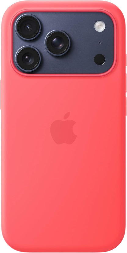 Apple - Back Cover For Mobile Phone - Magsafe Compatibility - Silicone - Bright Guava - For Iphone 17 Pro