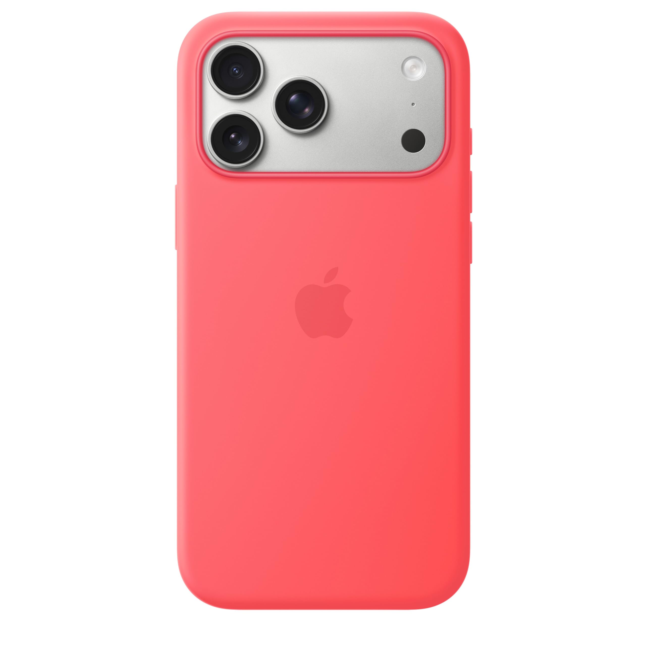 Apple - Back Cover For Mobile Phone - Magsafe Compatibility - Silicone - Bright Guava - For Iphone 17 Pro Max