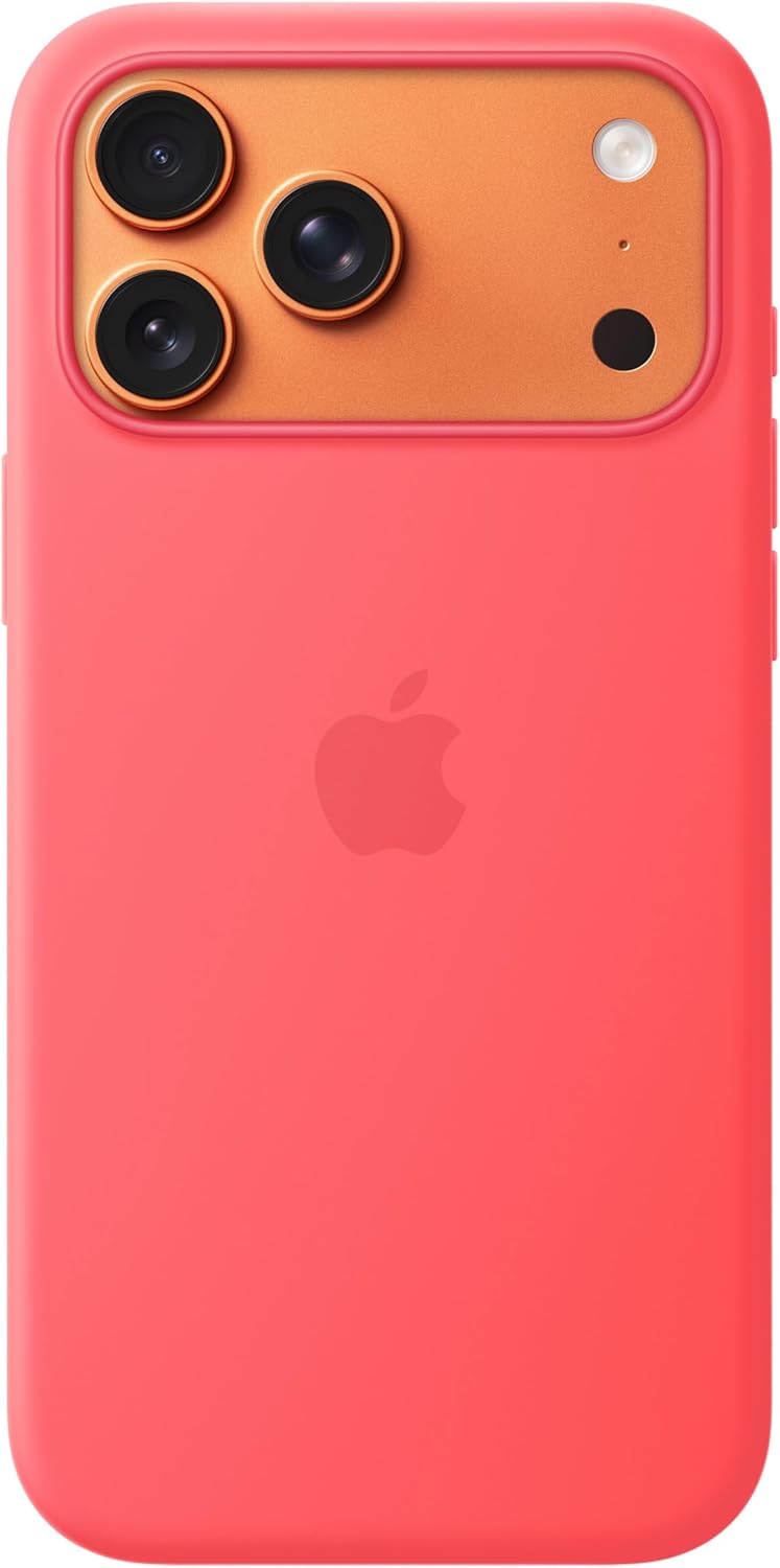Apple - Back Cover For Mobile Phone - Magsafe Compatibility - Silicone - Bright Guava - For Iphone 17 Pro Max
