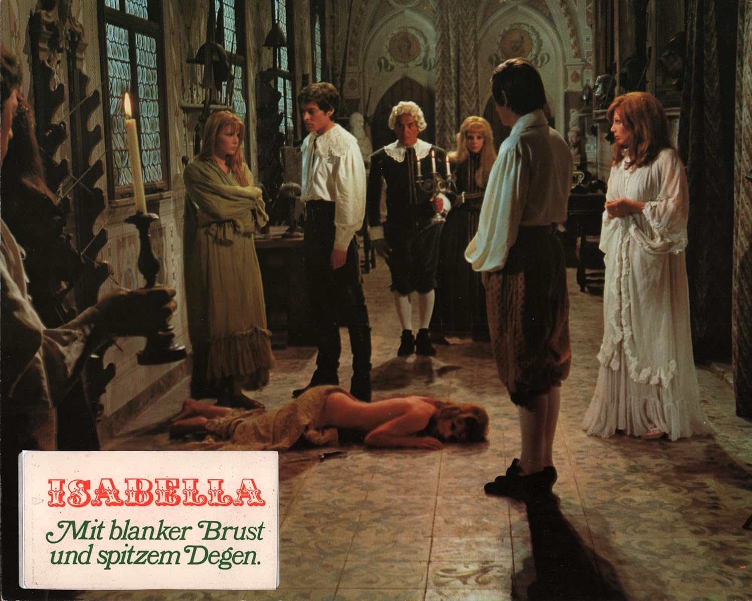 ISABELLA - MIT BLANKER BRUST UND SPITZEM