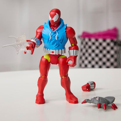 MixMashers Marvel Scarlet Spider Custom Spider-Man Mix-And-Match Action Figure & Accessories, 12-cm-scale (5 inch) Super Hero Toys for Children Ages 4+, Red