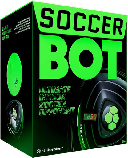 Strikesphere, Soccer Bot Indoor Football Trainer, Football Gifts for Boys & Girls, One Size, Black