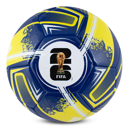 Hy-Pro Officially Licensed FWC26 Size 5 Football - Training Ball with Trophy Design & Host Nations Graphics, Football Gifts for Boys - FIFA World Cup 2026 Design Blue