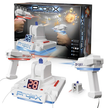 Giochi Preziosi Laser X - Projex Double Blaster, a portable console with 3 game modes, 3 targets, precision lasers, for children from 4 years old, Precious Games, LAP00001