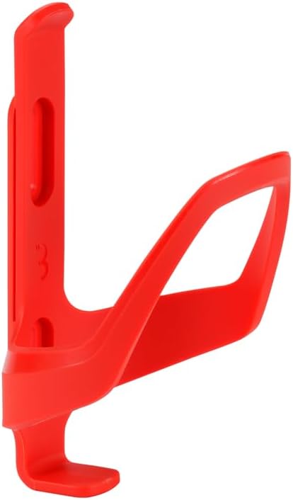 BBB Cycling DualCage 2.0 Water Bottle Cage – Lightweight Composite Bike Bottle Holder for Road, MTB & Gravel – Top & Side Access Design – Secure Fit – Red - BBC-42