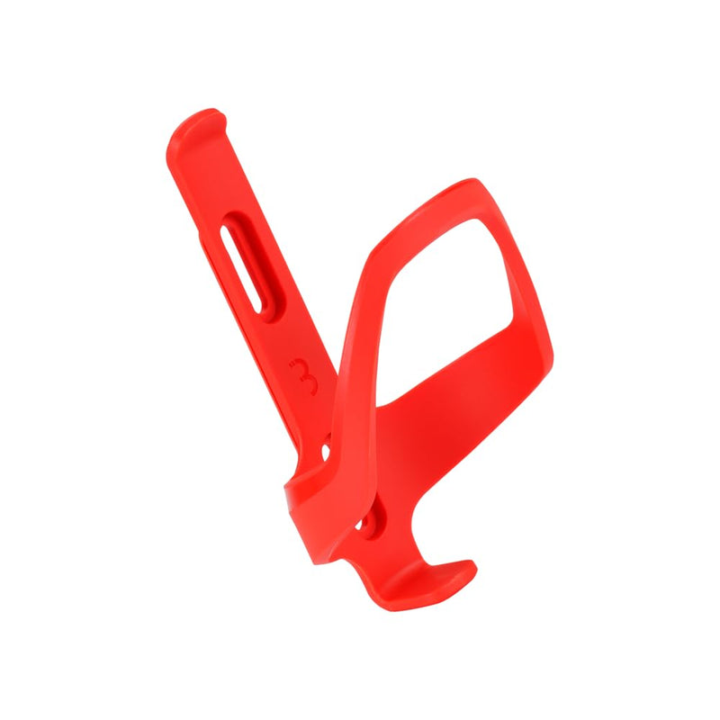 BBB Cycling DualCage 2.0 Water Bottle Cage – Lightweight Composite Bike Bottle Holder for Road, MTB & Gravel – Top & Side Access Design – Secure Fit – Red - BBC-42