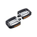 BBB Cycling SteadyRest 2.0 Bicycle Pedals - Non-Slip Rubber Inlay Flat Pedals - High Grip for City, Touring & E-Bikes - Reflectors Included - BPD-45B