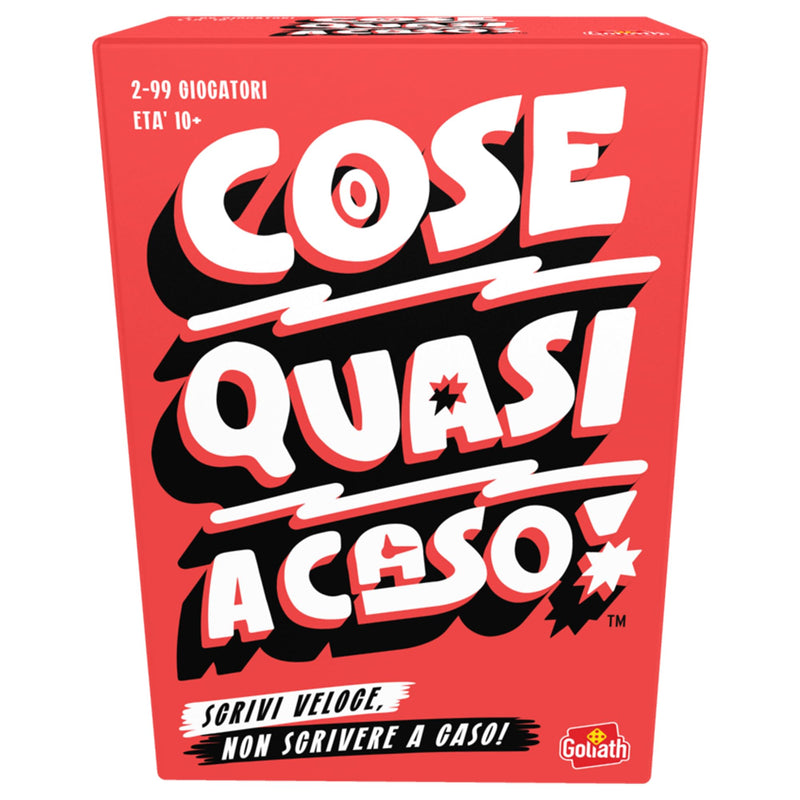 Goliath - COSE QUASI A CASO - Gioco da Tavolo per Famiglie e Bambini 10+ - Gioco di Parole Veloce e Divertente - Party Game in Italiano - Gioco Educativo di Lessico - 2-6 Giocatori - 15 Min