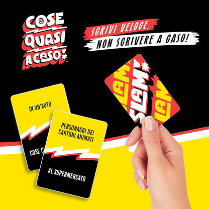Goliath - COSE QUASI A CASO - Gioco da Tavolo per Famiglie e Bambini 10+ - Gioco di Parole Veloce e Divertente - Party Game in Italiano - Gioco Educativo di Lessico - 2-6 Giocatori - 15 Min