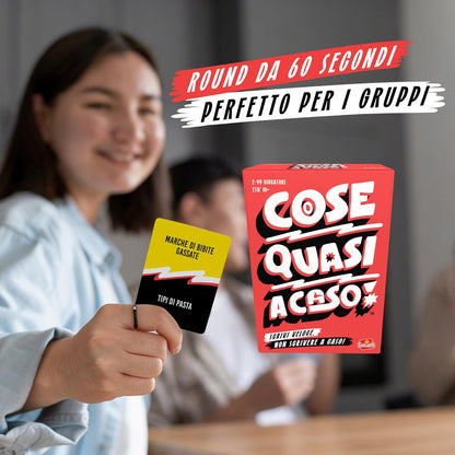 Goliath - COSE QUASI A CASO - Gioco da Tavolo per Famiglie e Bambini 10+ - Gioco di Parole Veloce e Divertente - Party Game in Italiano - Gioco Educativo di Lessico - 2-6 Giocatori - 15 Min